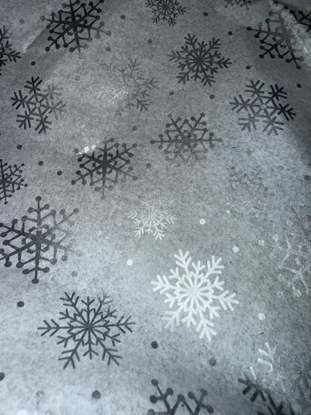 Luxury 20x30in Silver Metallic Snowflake Bulk Tissue Paper 240 Pieces, Xmas, NWT